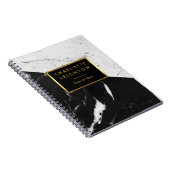 Marble Texture Notebook modern Gold personalized Notizblock (Rechte Seite)