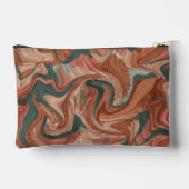 Marble Texture Pattern Zubehörtasche (Rückseite)