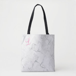 Marble Tote Bag mit initialer Momogrammatierung Tasche