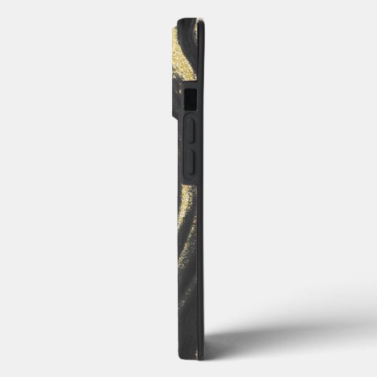 Marble Trendy Elegant Gold Glitzer Geode Case-Mate iPhone Hülle (Rückseite / Links)