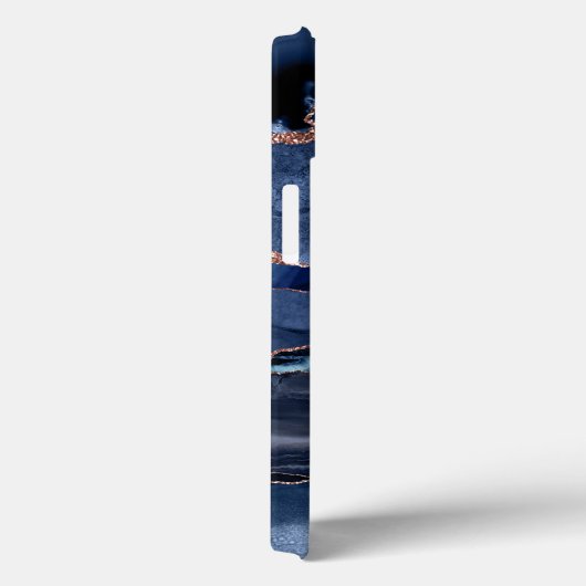 Marble Trendy Navy Blue Agate Geode Case-Mate iPhone Hülle (Rückseite / Rechts)