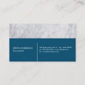 Marble Trim Blue Visitenkarte (Vorderseite)