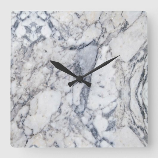 "Marble"-Uhr Quadratische Wanduhr (Vorderseite)