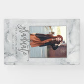 MARBLE UND ROSE GOLD ABSCHLUSS BANNER (Horizontal)