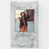 MARBLE UND ROSE GOLD ABSCHLUSS BANNER (Vertikal)