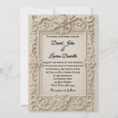 Marble Veil Foto Wedding Einladung (Vorderseite)