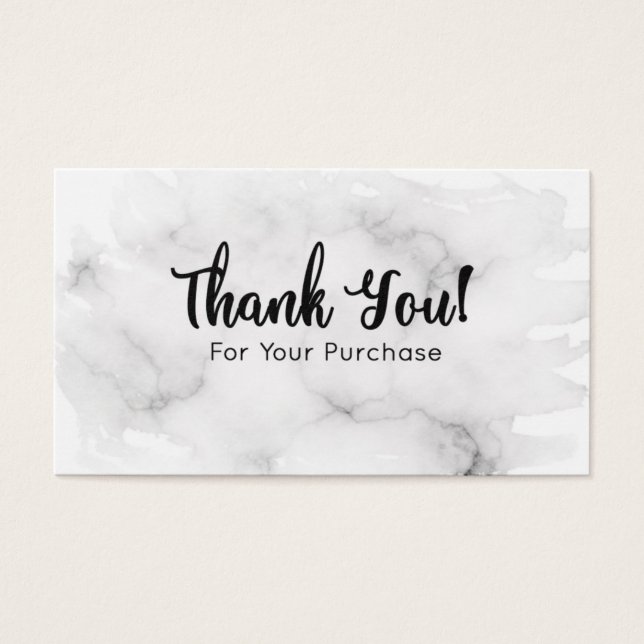 Marble Vielen Dank für Ihren Einkauf (Vorderseite)