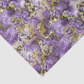 Marble Violet Lila Imitate Gold Agate Art Muster Seidenpapier (Ausschnitt)