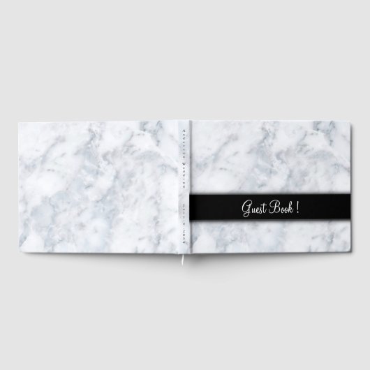 Marble W Black Sash Gästebuch (Voll)