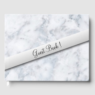 Marble W White Sash Gästebuch
