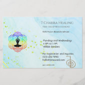 Marble Waves Chakra Energie Heiler Reiki Horizonta Flyer (Vorne)