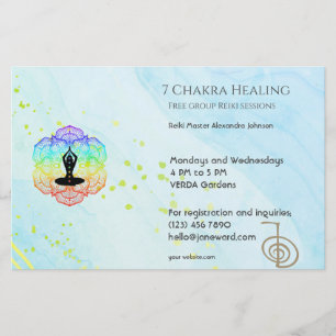 Marble Waves Chakra Energie Heiler Reiki Horizonta Flyer