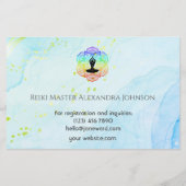 Marble Waves Chakra Energie Heiler Reiki Horizonta Flyer (Hinten)