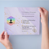 Marble Waves Chakra Energie Heiler Reiki Horizonta Flyer (Hand)