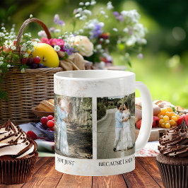 Marble Wedding 3 Photo Mug Zweifarbige Tasse