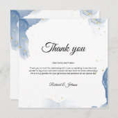 Marble Wedding Einladung Danke Karte (Vorne/Hinten)