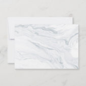 Marble Wedding RSVP Response Karte (Rückseite)