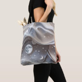 Marble White Moon Minimal Stone Aesthetic Tasche (Von Nahem)