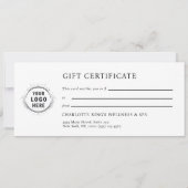 MARBLE WHITE-SILVER SALON LOGO GIFT-BESCHEINIGUNG (Rückseite)