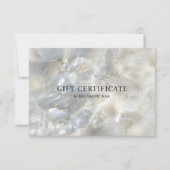 MARBLE WHITE-SILVER SALON QR CODE-GESCHENKZEUG (Vorderseite)
