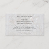 Marble White Stone Rock Visitenkarte (Rückseite)