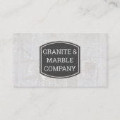 Marble White Stone Rock Visitenkarte (Vorderseite)