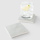 Marble White Stone Untersetzer (Seitenansicht)