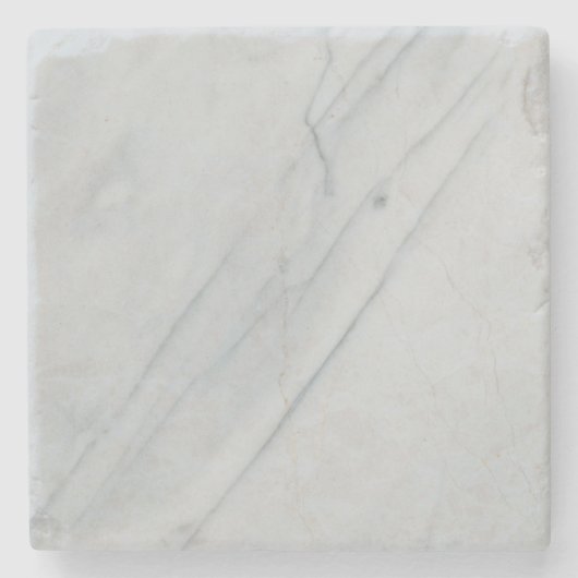 Marble White Stone Untersetzer (Vorderseite)