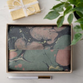 Marbled Abstract Design | Rosa Gelb Seidenpapier (Geschenk)