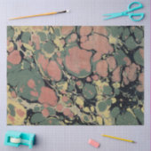 Marbled Abstract Design | Rosa Gelb Seidenpapier (Basteln)
