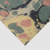 Marbled Abstract Design | Rosa Gelb Seidenpapier (Ausschnitt)