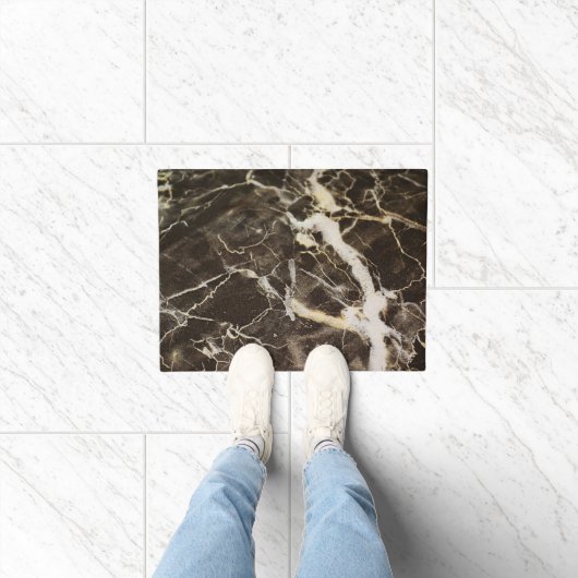 Marbled-Abstrakter Expressionismus von Shirley Tay Fußmatte (Indoor)