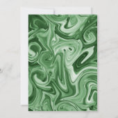 Marbled Art Christmas FOTO Card NAME Festivals Jah Einladung (Rückseite)