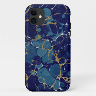 Marbled Blue Apple iPhone 11 Case-Mate iPhone Hülle