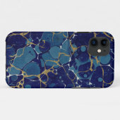 Marbled Blue Apple iPhone 11 Case-Mate iPhone Hülle (Rückseite (Horizontal))