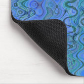 Marbled Blue Waters Mouse Pad Mousepad (Ecke)