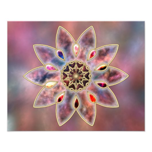 Marbled Galaxien Foto Print (Vorne)