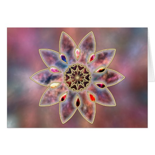 Marbled Galaxies Card (Vorderseite (Horizontal))