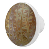 Marbled Golden Wet Cedar Art Pattern Keramik Knock Keramikknauf (Rechts)