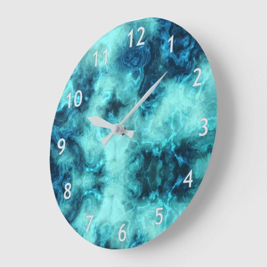 Marbled Jade Große Wanduhr (Winkel)