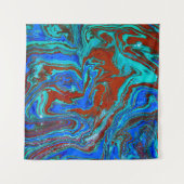 Marbled liquid unique patternabstract,acrylic,art, wandteppich (Vorderseite (Horizontal))