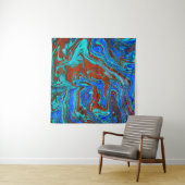 Marbled liquid unique patternabstract,acrylic,art, wandteppich (Beispiel)