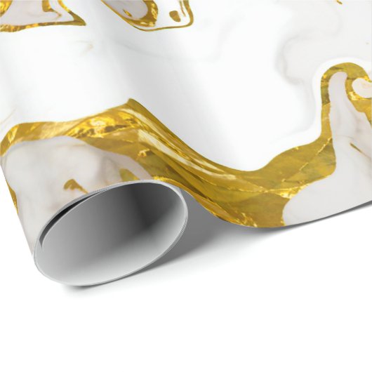 Marbled Mable Elegante Chic Geschenkpapier (Rolleneckpunkt)