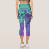 Marbled Neon Capri Leggings (Rückseite)
