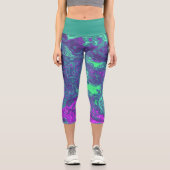Marbled Neon Capri Leggings (Vorderseite)