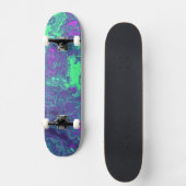 Marbled Neon Skateboard (Vorderseite)