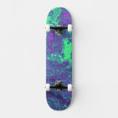 Marbled Neon Skateboard (Vorderseite)