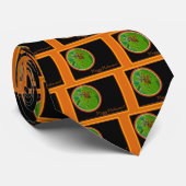 Marbled Orb Weaver Spider Happy Halloween Items Krawatte (Gerollt)