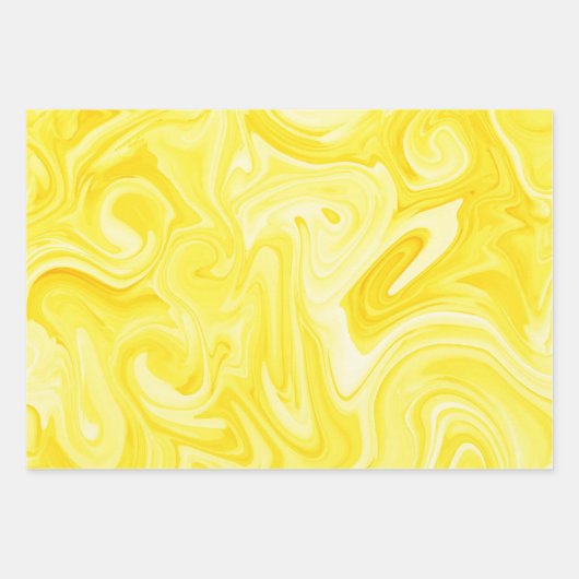 Marbled Paint Art Herbstfarben Festivals Spaß Geschenkpapier Set (Vorderseite 3)