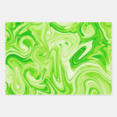 Marbled Paint Art Herbstfarben Festivals Spaß Geschenkpapier Set (Vorderseite 2)